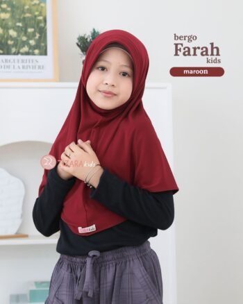 Bergo Farah Maroon
