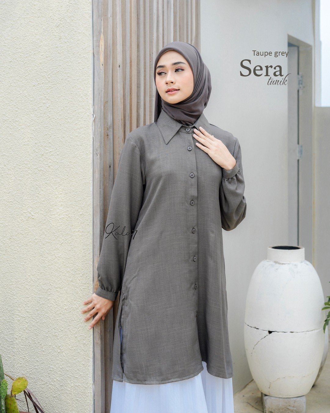 Tunik Sera Taupe Grey