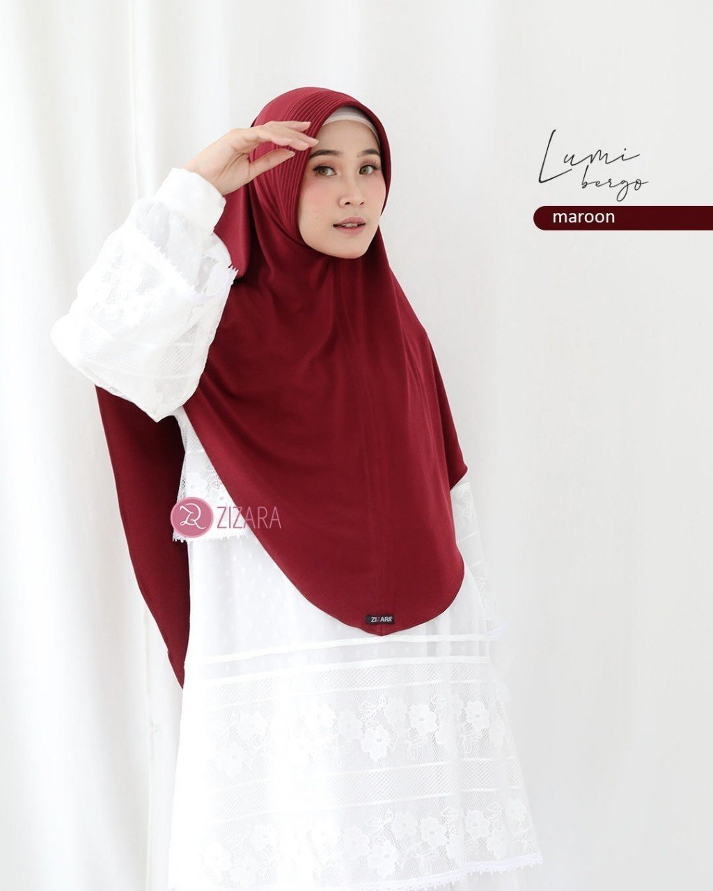 Bergo Lumi Maroon