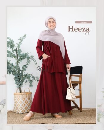 Heeza Set Maroon