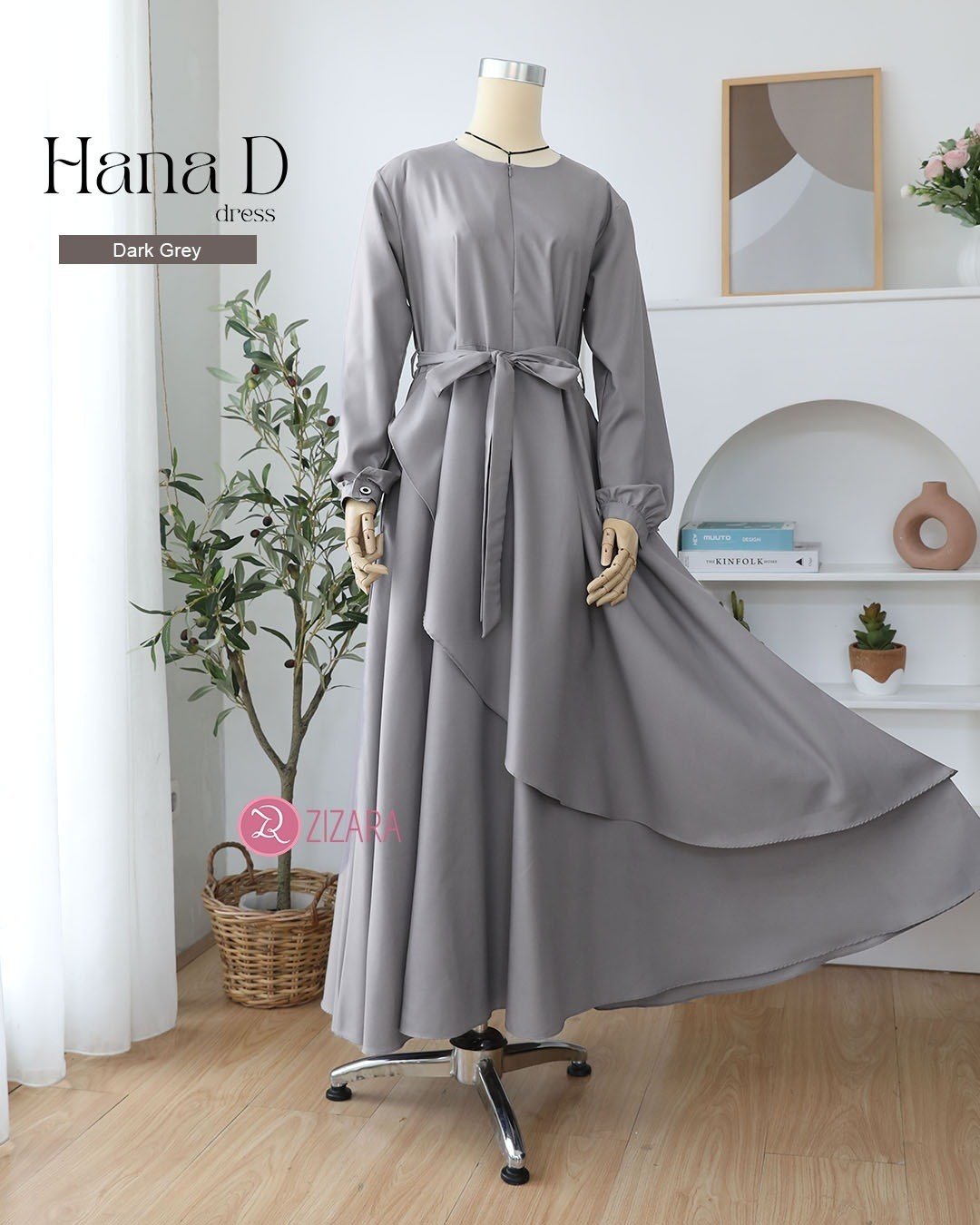 Dress Hana Dark Grey