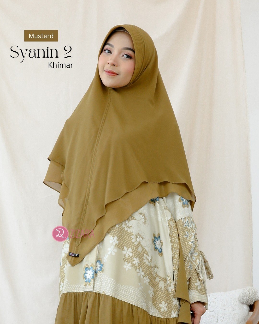 Khimar Syanin2 Mustard