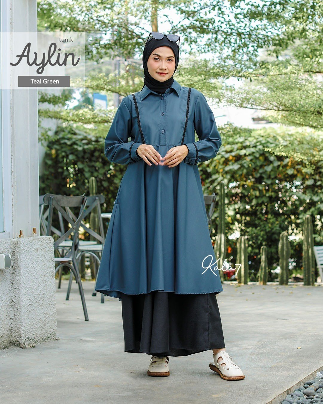 Tunik Aylin Teal Green