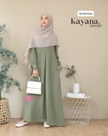Dress Kayana Crinkle Greentea