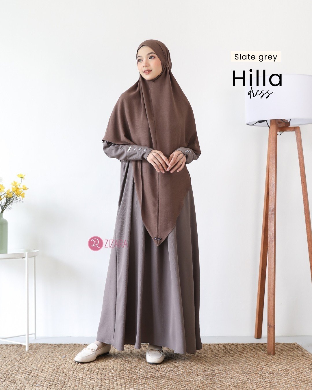 Dress Hilla Slate Grey