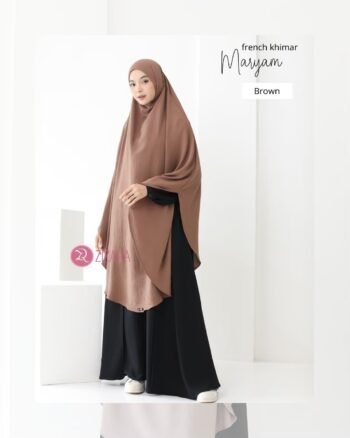 French Khimar Maryam Brown