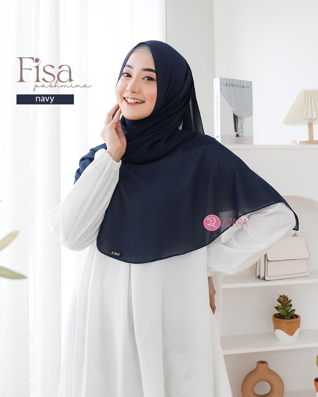 Fisa Shawl Navy
