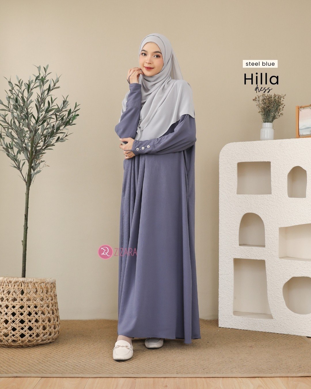 Dress Hilla Steel Blue