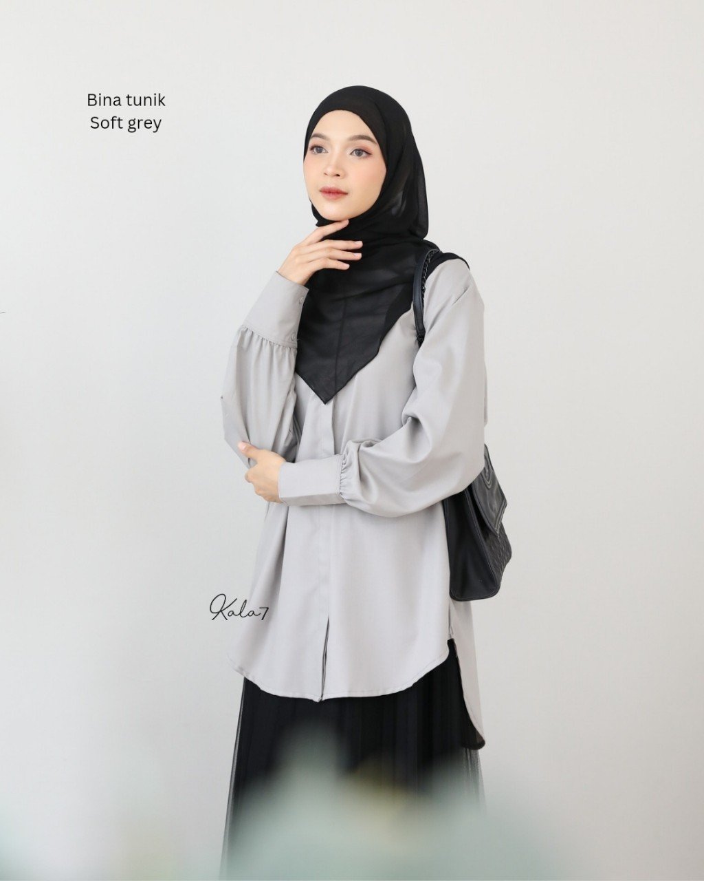 Tunik Bina Soft Grey