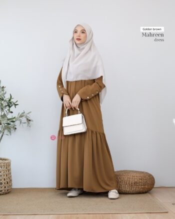Dress Mahreen Golden Brown