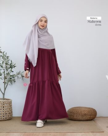 Dress Mahreen Red Wine
