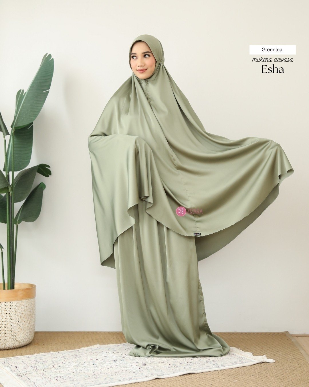 Mukena Esha Greentea