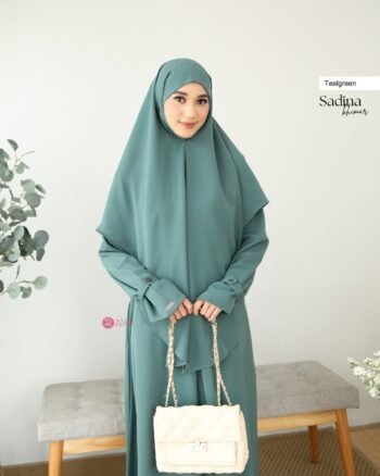 Khimar Sadina Teal Green