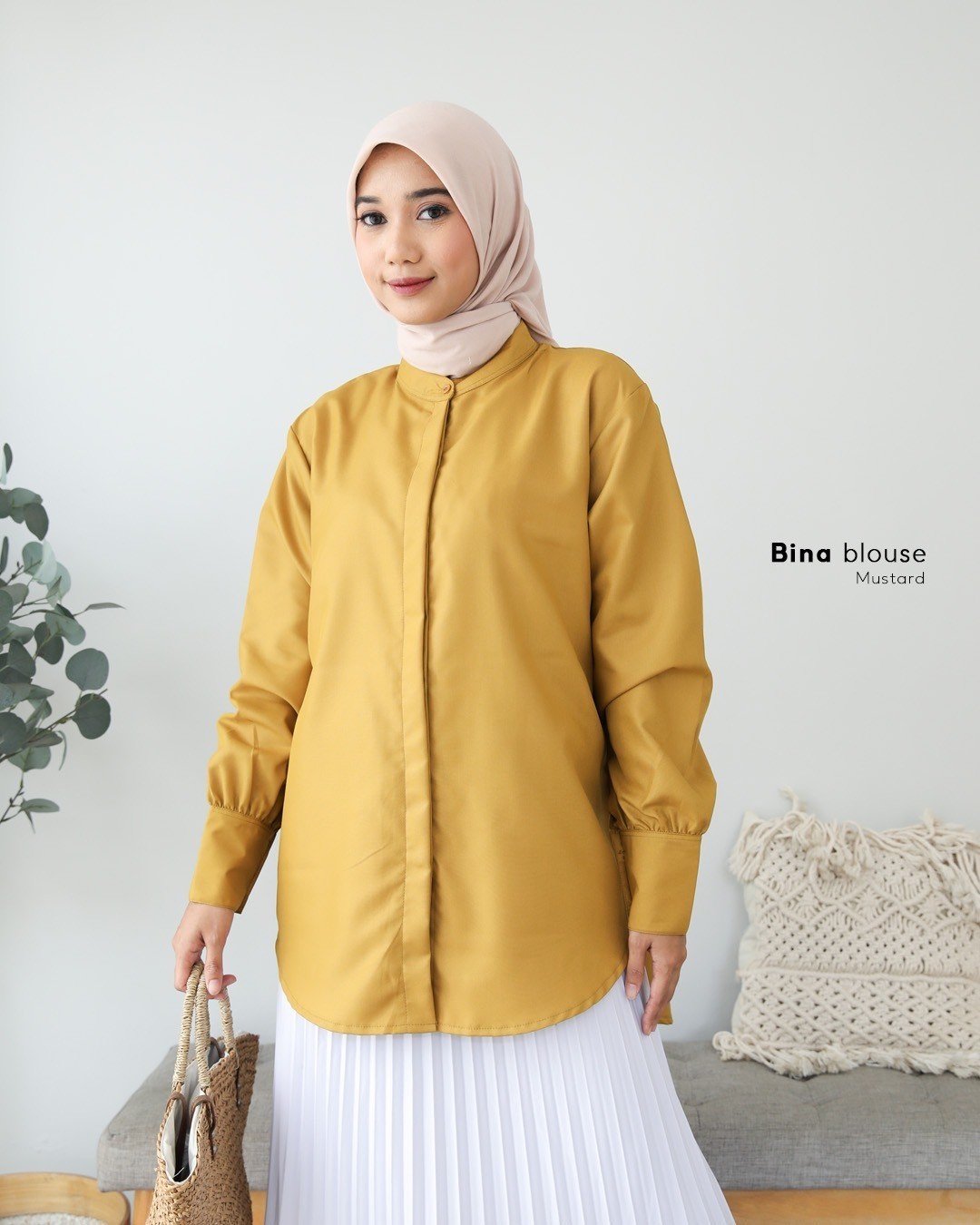 Bina Blouse Mustard