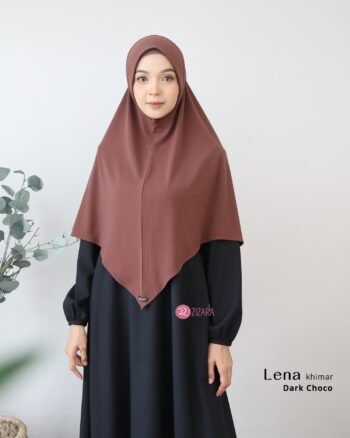 Khimar Lenna Dark Choco
